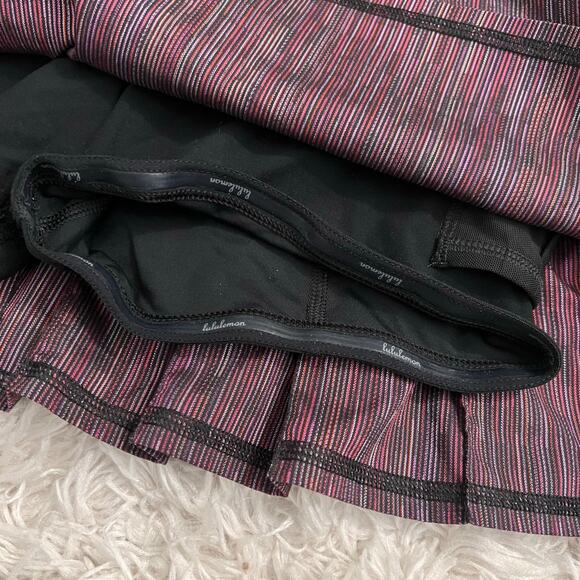 Lululemon Run Pace Setter Skirt Wee Are From Space Black March Multi Size 6 - Picture 11 of 13